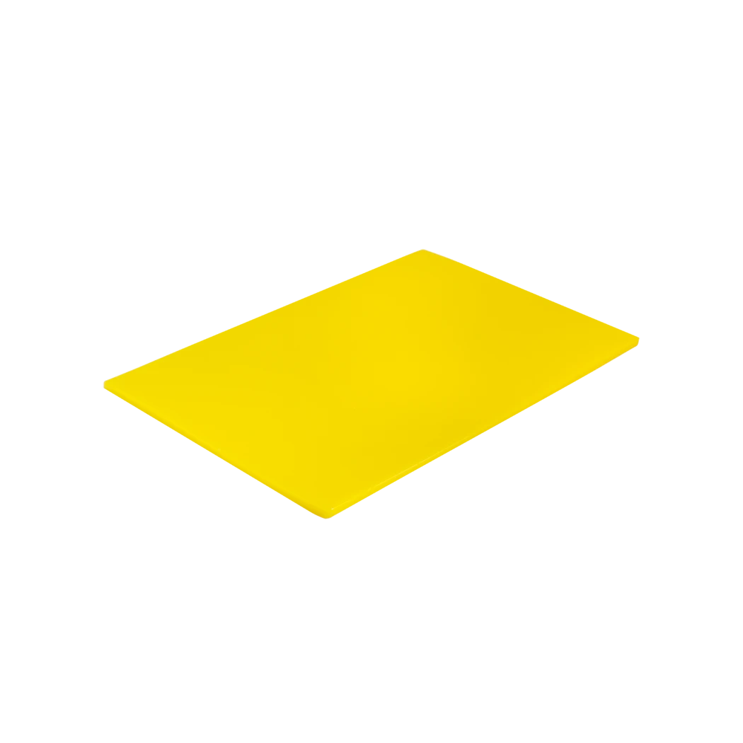 Tabla para picar de polietileno amarillo de 38.18 x 50.80 x 1.27 cms